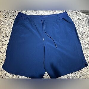 Lands'End Sport Navy Blue Athletic Swimwear Shorts